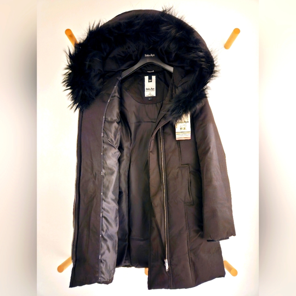 Soia & Kyo - Down Winter Coat - Size S - Black - Picture 8 of 15